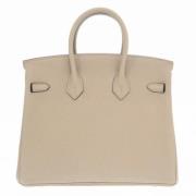 Pre-owned Leather handbags Hermès Vintage , Gray , Dames