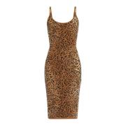 Jurk met dierenmotief Versace , Brown , Dames