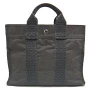 Pre-owned Canvas handbags Hermès Vintage , Gray , Dames