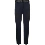 Blauwe Slim Punto Formele Broek Tommy Hilfiger , Blue , Dames