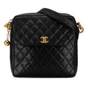 Pre-owned Leather chanel-bags Chanel Vintage , Black , Dames