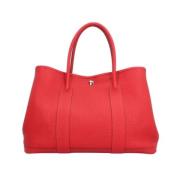 Pre-owned Leather handbags Hermès Vintage , Red , Dames