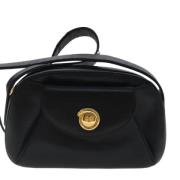 Pre-owned Leather shoulder-bags Cartier Vintage , Black , Dames