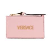 Leren kaarthouder Versace , Pink , Dames