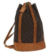 Pre-owned Canvas louis-vuitton-bags Louis Vuitton Vintage , Brown , Da...