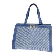 Pre-owned Denim chanel-bags Chanel Vintage , Blue , Dames