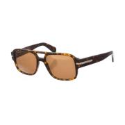 Vierkante Frame Dames Acetaat Zonnebril Salvatore Ferragamo , Brown , ...