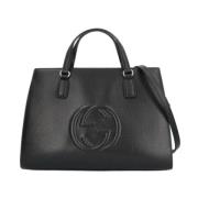 Pre-owned Leather shoulder-bags Gucci Vintage , Black , Dames