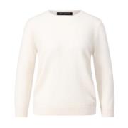 Kasjmier Zijde Pullover Ronde Hals 3/4 Mouw Iris Von Arnim , White , H...