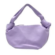 Pre-owned Leather handbags Bottega Veneta Vintage , Purple , Dames