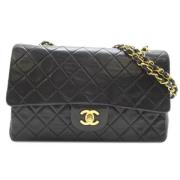 Pre-owned Leather chanel-bags Chanel Vintage , Black , Dames