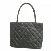 Pre-owned Leather chanel-bags Chanel Vintage , Black , Dames