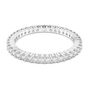 Ronde Witte Rhodium Ring Swarovski , White , Dames