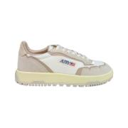 Canvas Golfschoenen in wit en beige Autry , Beige , Heren