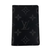 Pre-owned Canvas wallets Louis Vuitton Vintage , Black , Dames