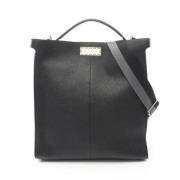 Pre-owned Leather totes Fendi Vintage , Black , Dames