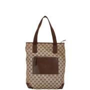 Pre-owned Canvas handbags Gucci Vintage , Brown , Dames