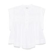 Witte Knoopsluiting Band Kraag Shirt Isabel Marant Étoile , White , Da...