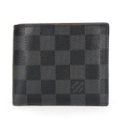 Pre-owned Canvas wallets Louis Vuitton Vintage , Gray , Dames