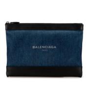 Pre-owned Leather clutches Balenciaga Vintage , Black , Dames