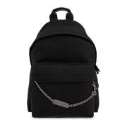 Rugzak met logo Palm Angels , Black , Heren