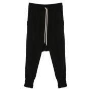 Broek met trekkoord en manchetten Rick Owens , Black , Heren