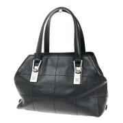 Pre-owned Leather chanel-bags Chanel Vintage , Black , Dames