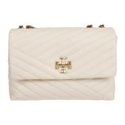 Chevron Convertible Schoudertas Tory Burch , Beige , Dames