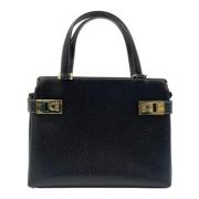 Pre-owned Leather handbags Salvatore Ferragamo Pre-owned , Black , Dam...