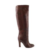 Pre-owned Leather boots Bottega Veneta Vintage , Red , Dames