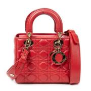 Pre-owned Leather dior-bags Dior Vintage , Red , Dames