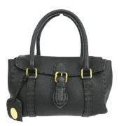 Pre-owned Leather handbags Fendi Vintage , Black , Dames