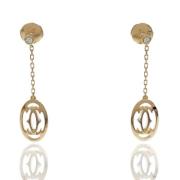 Pre-owned Rose Gold earrings Cartier Vintage , Yellow , Dames