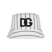 Wit/zwarte bucket hoed stijlvol ontwerp Dolce & Gabbana , White , Unis...