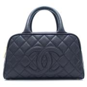 Pre-owned Leather chanel-bags Chanel Vintage , Black , Dames