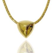 Pre-owned Metal necklaces Yves Saint Laurent Vintage , Yellow , Dames