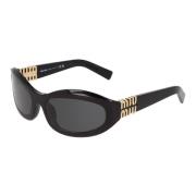 Zonnebril met onregelmatige vorm Miu Miu , Black , Unisex