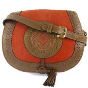 Pre-owned Leather crossbody-bags Loewe Pre-owned , Orange , Dames