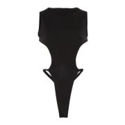 Eco Bodysuit Luchtvervuiling Entire Studios , Black , Dames