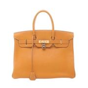 Pre-owned Leather handbags Hermès Vintage , Brown , Dames