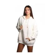 Hoodie met geborduurd logo Guess , White , Dames