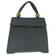 Pre-owned Leather handbags Salvatore Ferragamo Pre-owned , Gray , Dame...