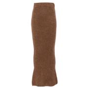 Rye Gebreide Tube Rok Entire Studios , Brown , Dames