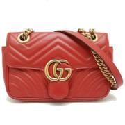 Pre-owned Leather gucci-bags Gucci Vintage , Red , Dames