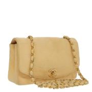 Pre-owned Canvas chanel-bags Chanel Vintage , Beige , Dames