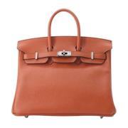 Pre-owned Leather handbags Hermès Vintage , Brown , Dames