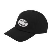 Zwarte Geborduurde Logocap Kenzo , Black , Heren