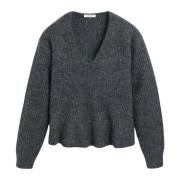 Grijze Melange Mohair Trui By Herenne Birger , Gray , Dames