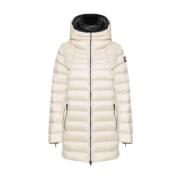 Iridescent donsjack met vaste capuchon Colmar , White , Dames