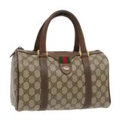 Pre-owned Leather gucci-bags Gucci Vintage , Beige , Dames